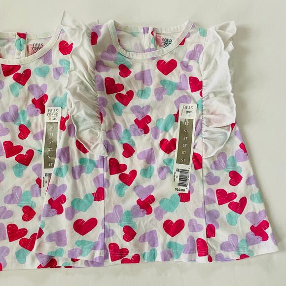 Jumping Beans Ruffle Shoulder Tops Bundle NWT 5 - Picture 4 of 9